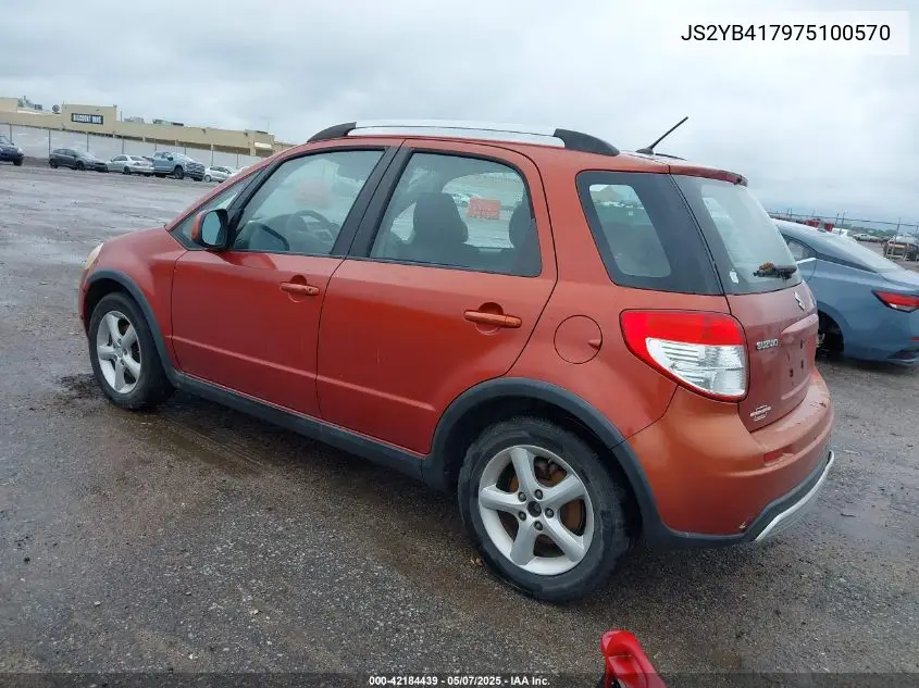 2007 Suzuki Sx4 Sport VIN: JS2YB417975100570 Lot: 42184439
