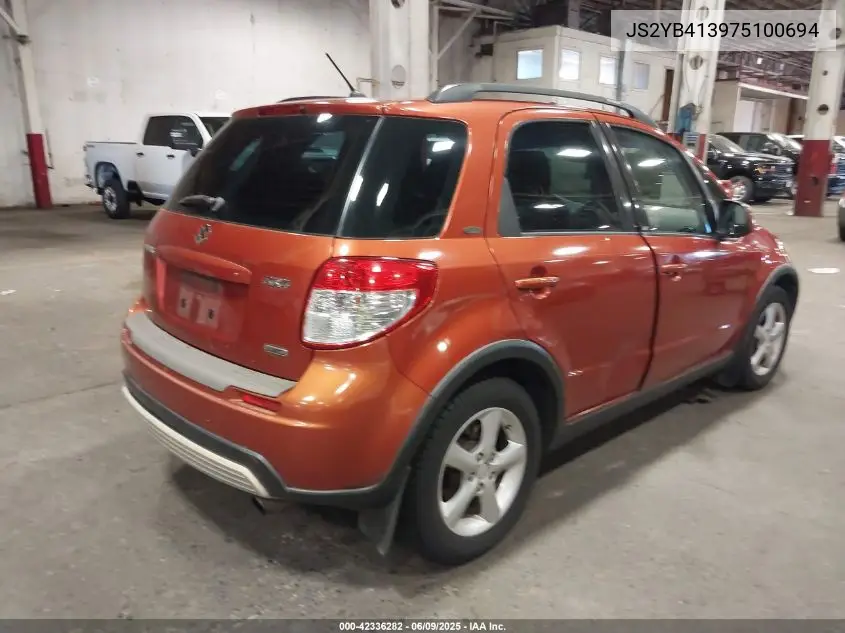 2007 Suzuki Sx4 Convenience/Rally VIN: JS2YB413975100694 Lot: 42336282