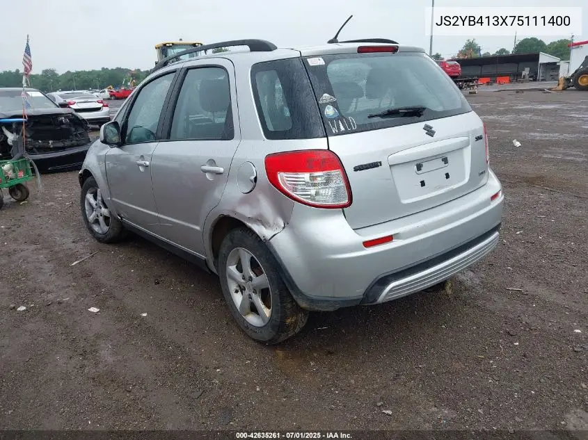 2007 Suzuki Sx4 VIN: JS2YB413X75111400 Lot: 42635261
