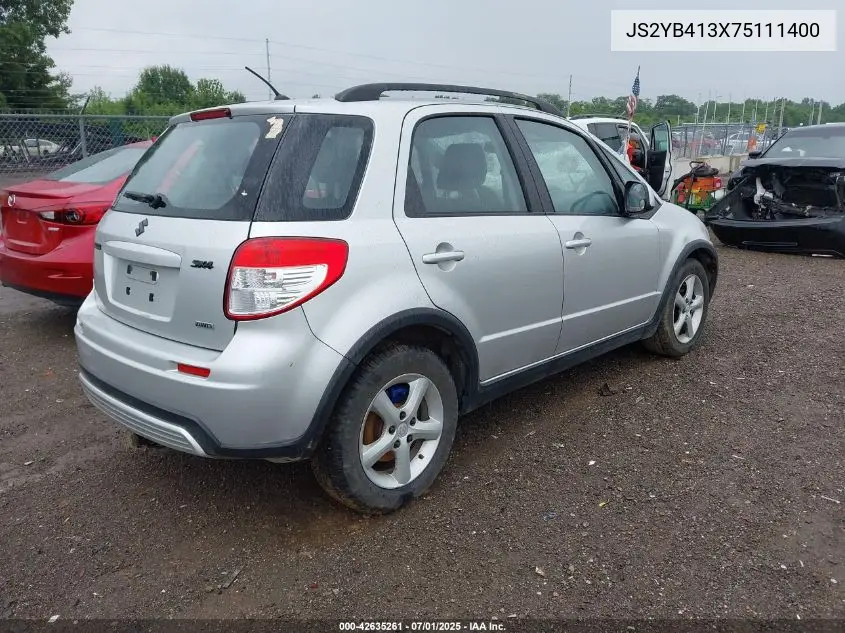 2007 Suzuki Sx4 VIN: JS2YB413X75111400 Lot: 42635261