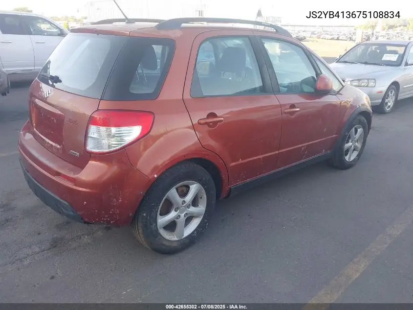2007 Suzuki Sx4 Convenience/Rally VIN: JS2YB413675108834 Lot: 42655302