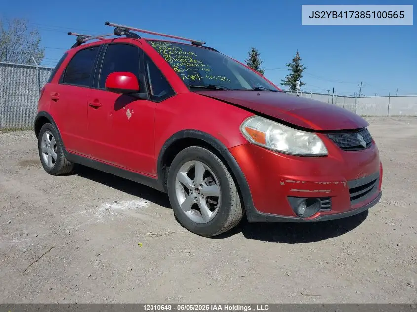 2008 Suzuki Sx4 Touring VIN: JS2YB417385100565 Lot: 12310648