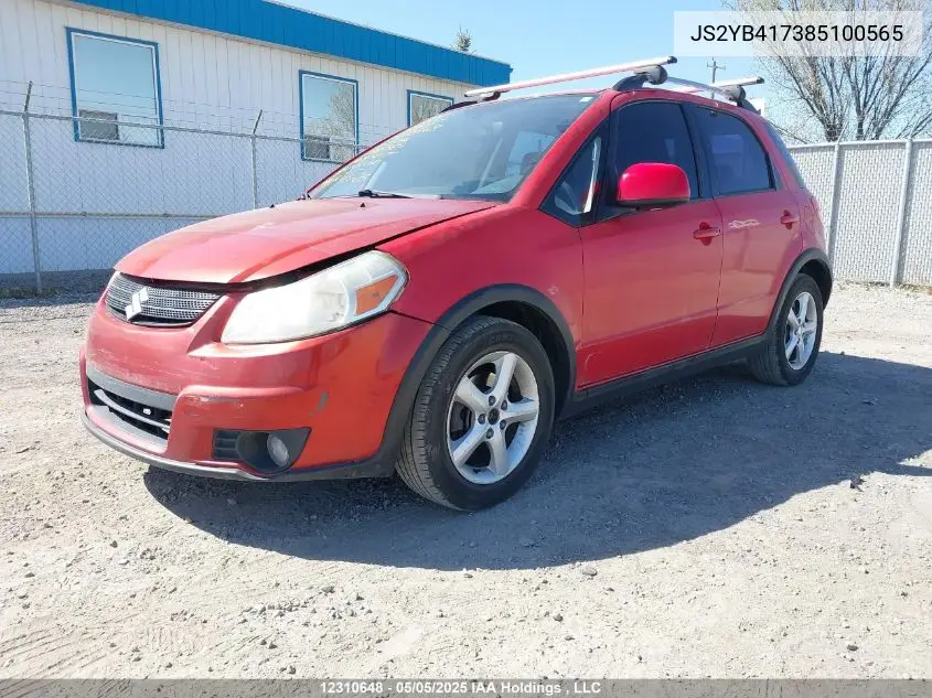 2008 Suzuki Sx4 Touring VIN: JS2YB417385100565 Lot: 12310648