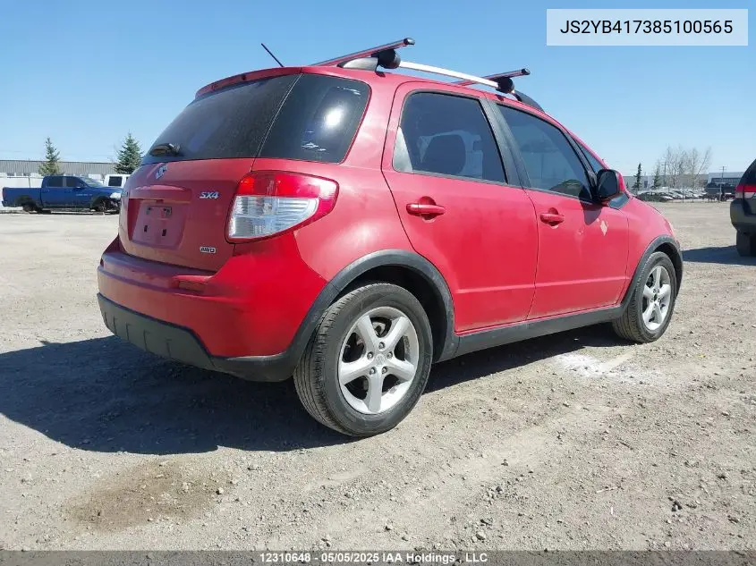 2008 Suzuki Sx4 Touring VIN: JS2YB417385100565 Lot: 12310648