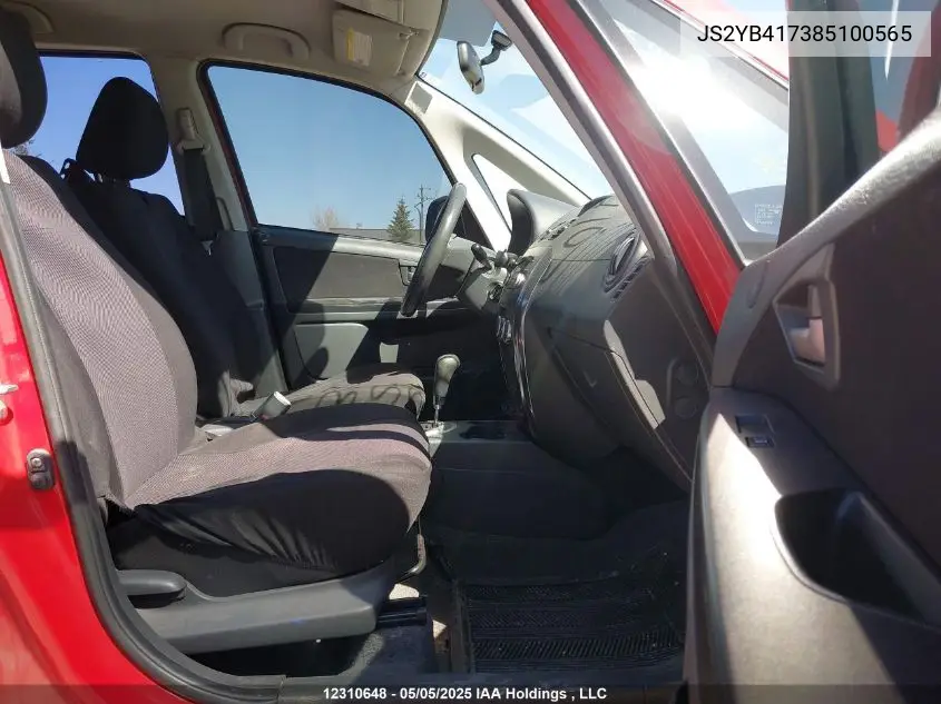 2008 Suzuki Sx4 Touring VIN: JS2YB417385100565 Lot: 12310648