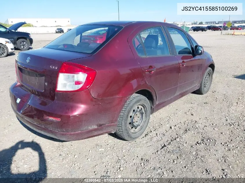 2008 Suzuki Sx4 Convenience/Touring VIN: JS2YC415585100269 Lot: 12350542