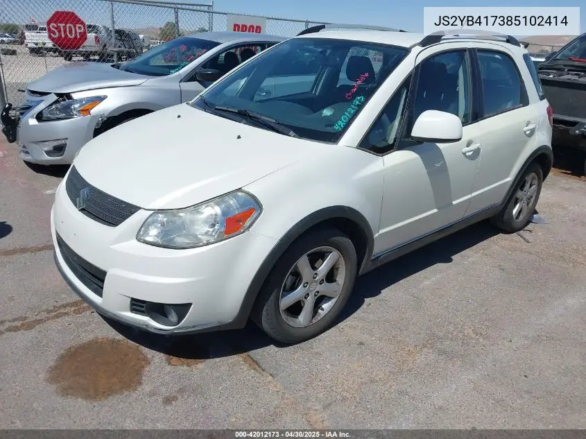 2008 Suzuki Sx4 Convenience/Touring VIN: JS2YB417385102414 Lot: 42012173