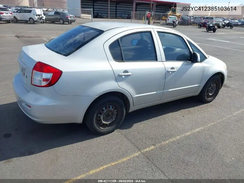 2008 Suzuki Sx4 VIN: JS2YC412385103614 Lot: 42111159