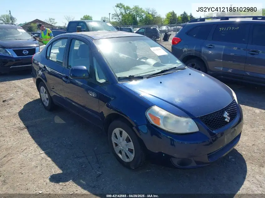2008 Suzuki Sx4 VIN: JS2YC412185102980 Lot: 42142565