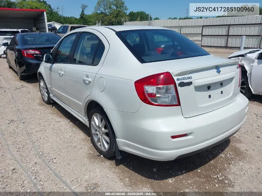 2008 Suzuki Sx4 Sport Touring 2 VIN: JS2YC417285100960 Lot: 42166346