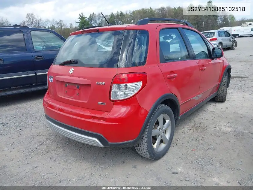 2008 Suzuki Sx4 Convenience/Touring VIN: JS2YB413885102518 Lot: 42182312