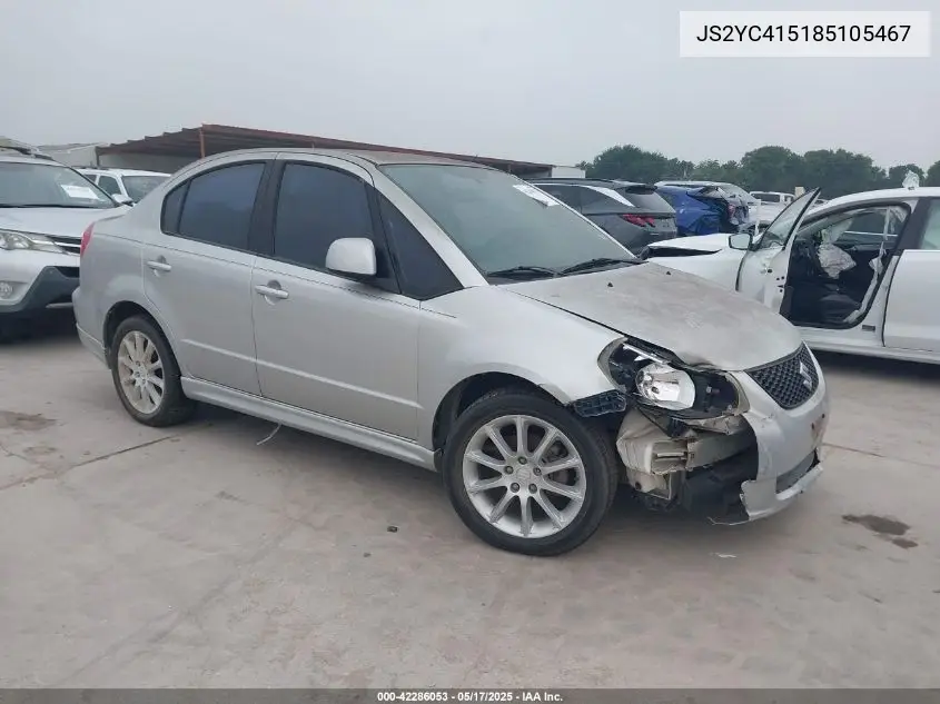 2008 Suzuki Sx4 Sport Convenience/Sport Road Trip Edition Touring 2 VIN: JS2YC415185105467 Lot: 42286053