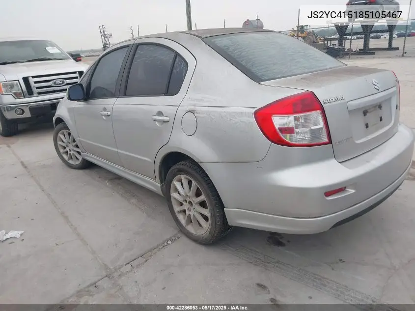 2008 Suzuki Sx4 Sport Convenience/Sport Road Trip Edition Touring 2 VIN: JS2YC415185105467 Lot: 42286053
