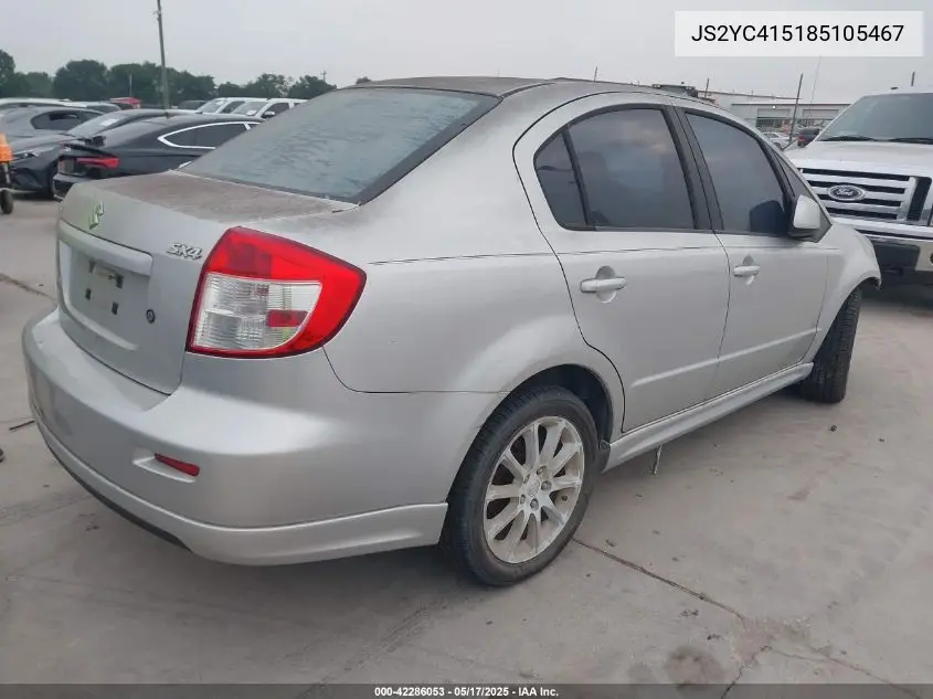 2008 Suzuki Sx4 Sport Convenience/Sport Road Trip Edition Touring 2 VIN: JS2YC415185105467 Lot: 42286053