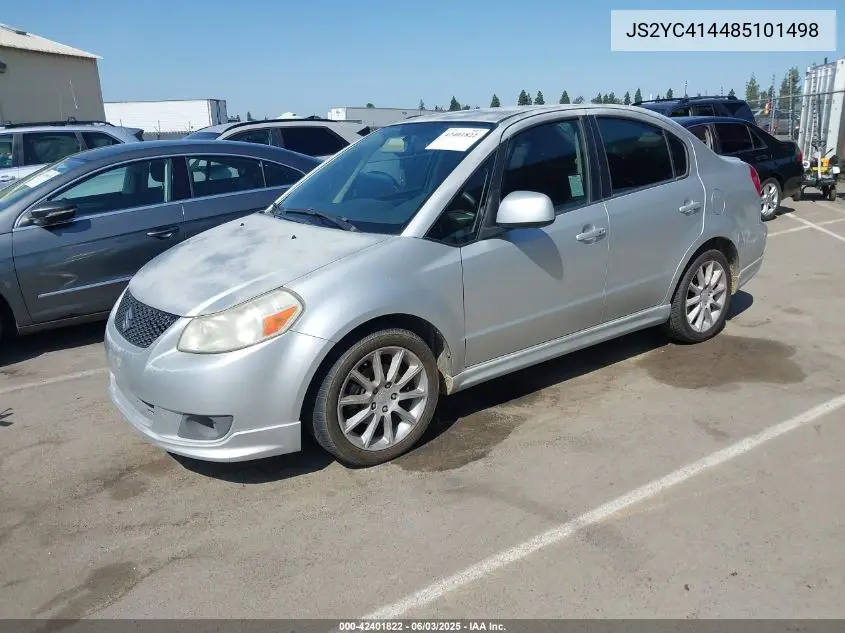 2008 Suzuki Sx4 Sport VIN: JS2YC414485101498 Lot: 42401822