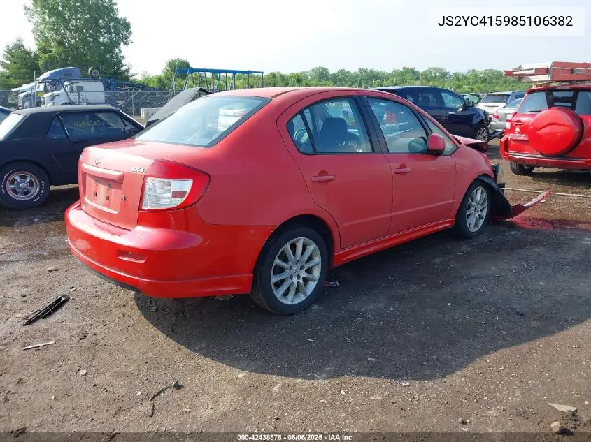2008 Suzuki Sx4 Sport Convenience/Sport Road Trip Edition Touring 2 VIN: JS2YC415985106382 Lot: 42438578
