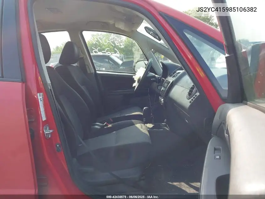 2008 Suzuki Sx4 Sport Convenience/Sport Road Trip Edition Touring 2 VIN: JS2YC415985106382 Lot: 42438578