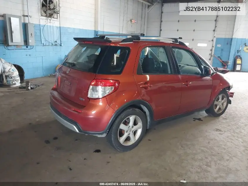 2008 Suzuki Sx4 Convenience/Touring VIN: JS2YB417885102232 Lot: 42457474