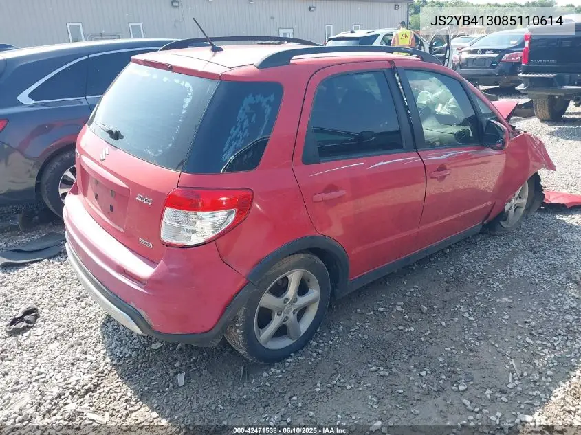 2008 Suzuki Sx4 Convenience/Touring VIN: JS2YB413085110614 Lot: 42471538