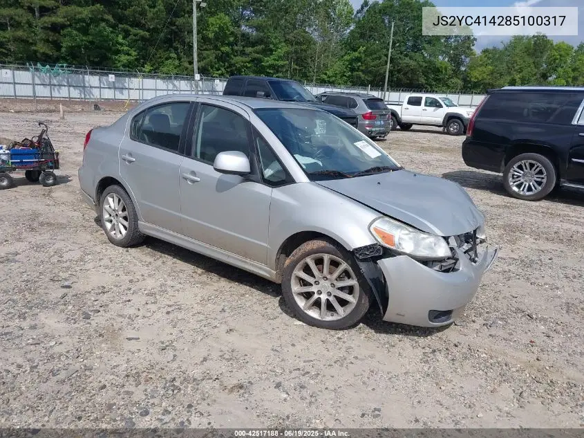 2008 Suzuki Sx4 Sport VIN: JS2YC414285100317 Lot: 42517188