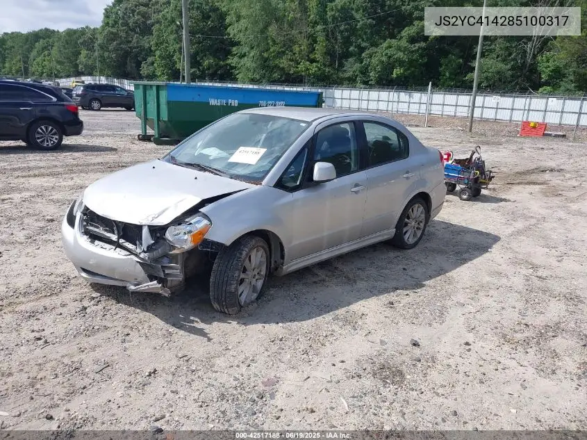 2008 Suzuki Sx4 Sport VIN: JS2YC414285100317 Lot: 42517188