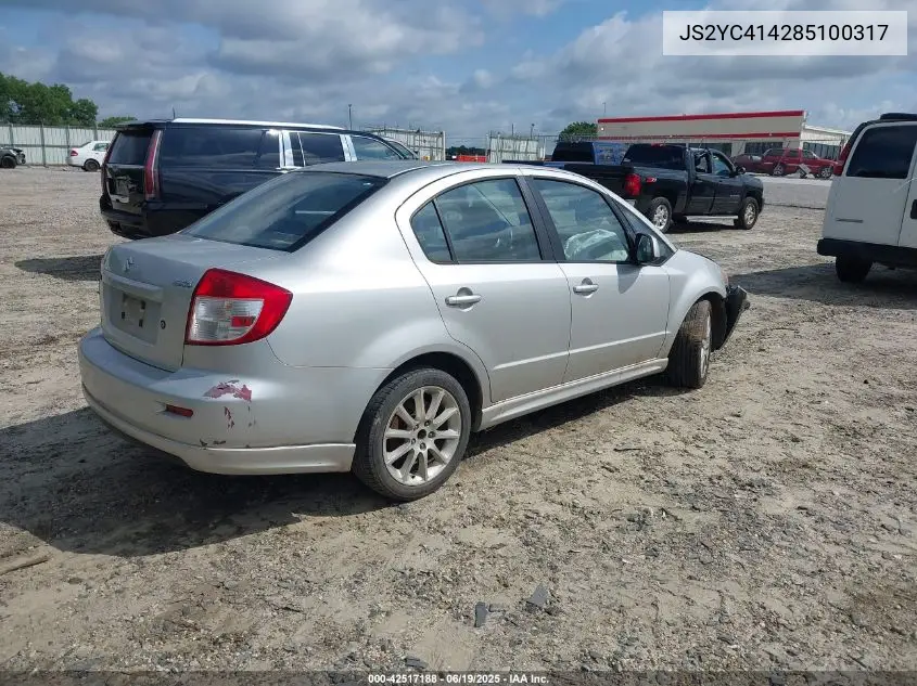 2008 Suzuki Sx4 Sport VIN: JS2YC414285100317 Lot: 42517188