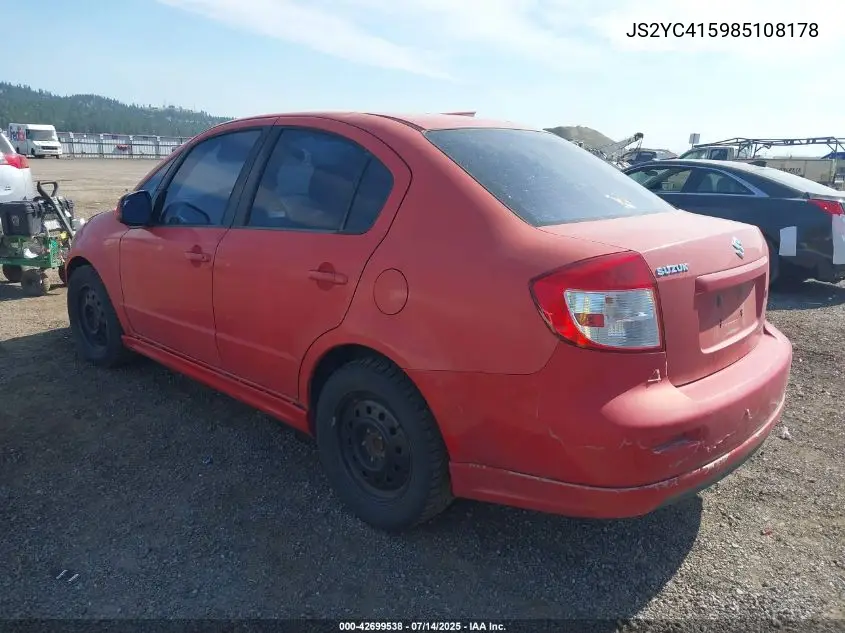 2008 Suzuki Sx4 Sport Convenience/Sport Road Trip Edition Touring 2 VIN: JS2YC415985108178 Lot: 42699538