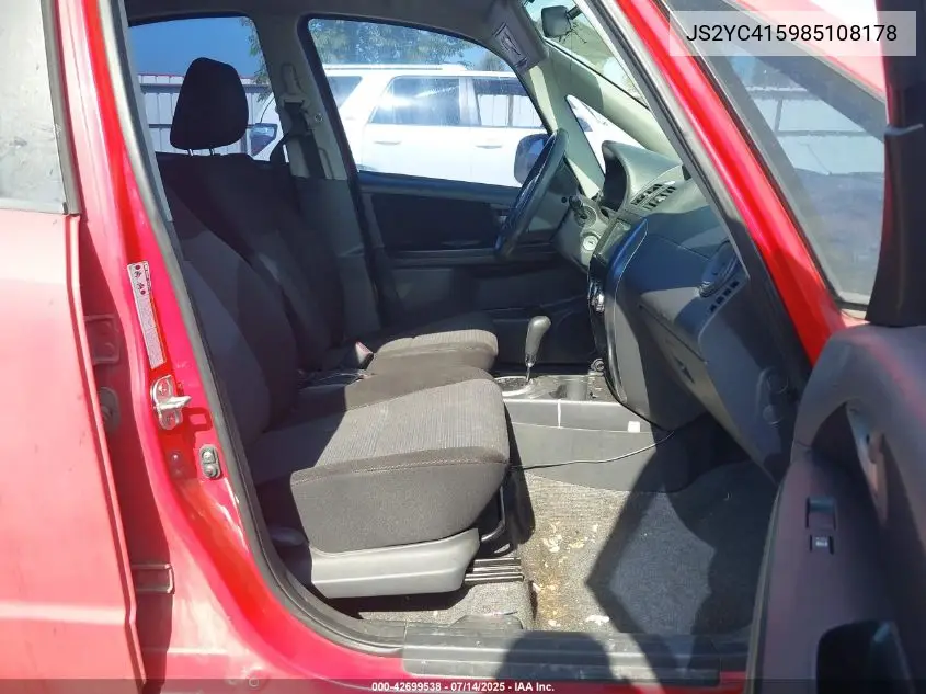 2008 Suzuki Sx4 Sport Convenience/Sport Road Trip Edition Touring 2 VIN: JS2YC415985108178 Lot: 42699538