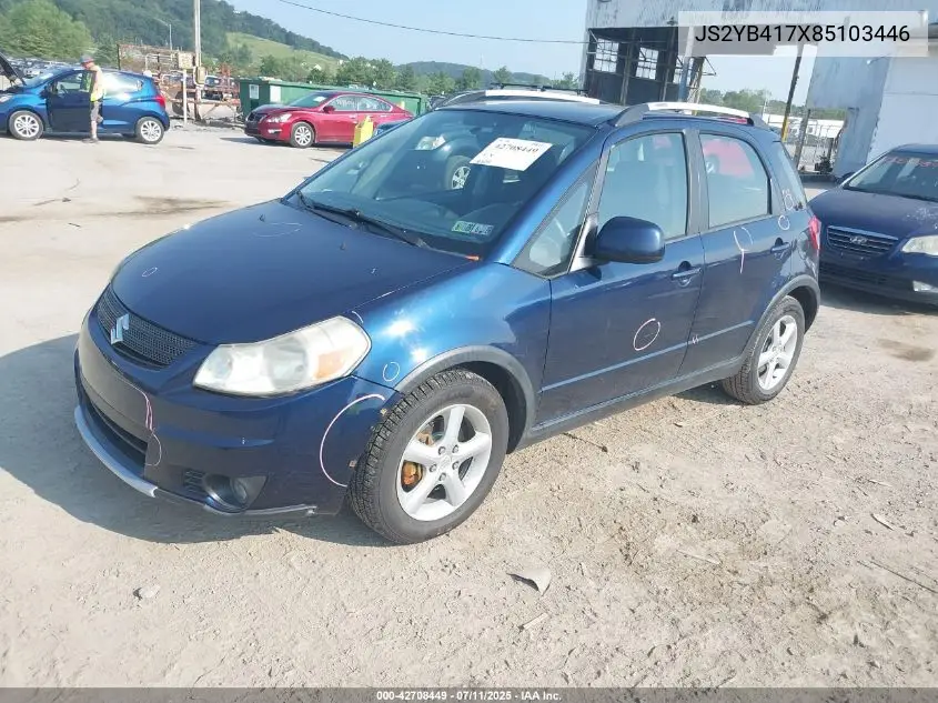 2008 Suzuki Sx4 Convenience/Touring VIN: JS2YB417X85103446 Lot: 42708449