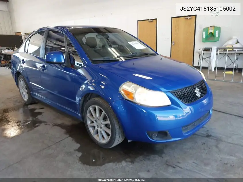 2008 Suzuki Sx4 Sport Convenience/Sport Road Trip Edition Touring 2 VIN: JS2YC415185105002 Lot: 42749891