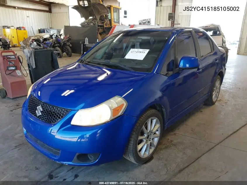 2008 Suzuki Sx4 Sport Convenience/Sport Road Trip Edition Touring 2 VIN: JS2YC415185105002 Lot: 42749891