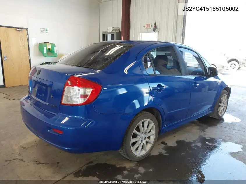 2008 Suzuki Sx4 Sport Convenience/Sport Road Trip Edition Touring 2 VIN: JS2YC415185105002 Lot: 42749891