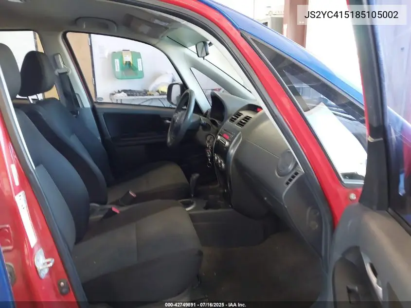 2008 Suzuki Sx4 Sport Convenience/Sport Road Trip Edition Touring 2 VIN: JS2YC415185105002 Lot: 42749891