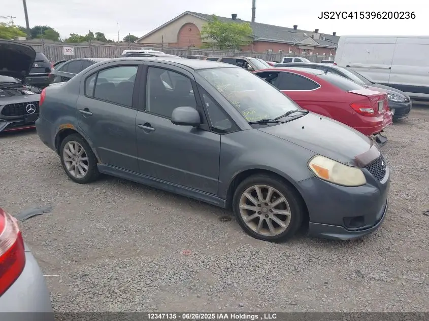 2009 Suzuki Sx4 VIN: JS2YC415396200236 Lot: 12347135