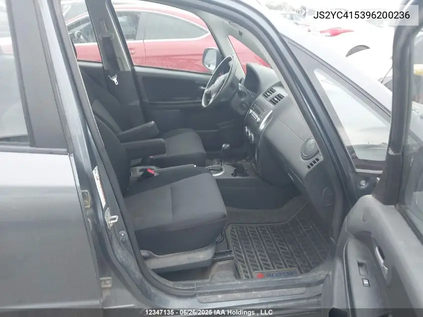 2009 Suzuki Sx4 VIN: JS2YC415396200236 Lot: 12347135