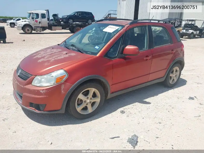 2009 Suzuki Sx4 Technology VIN: JS2YB413696200751 Lot: 42041074