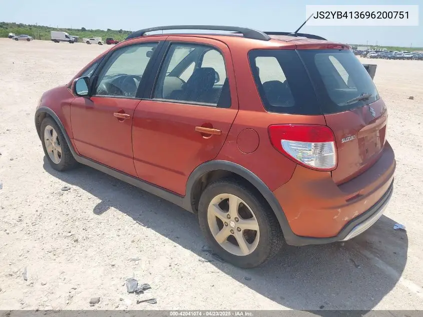 2009 Suzuki Sx4 Technology VIN: JS2YB413696200751 Lot: 42041074