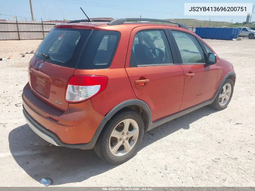 2009 Suzuki Sx4 Technology VIN: JS2YB413696200751 Lot: 42041074