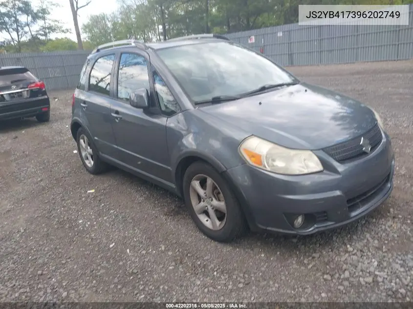 2009 Suzuki Sx4 Touring VIN: JS2YB417396202749 Lot: 42202316