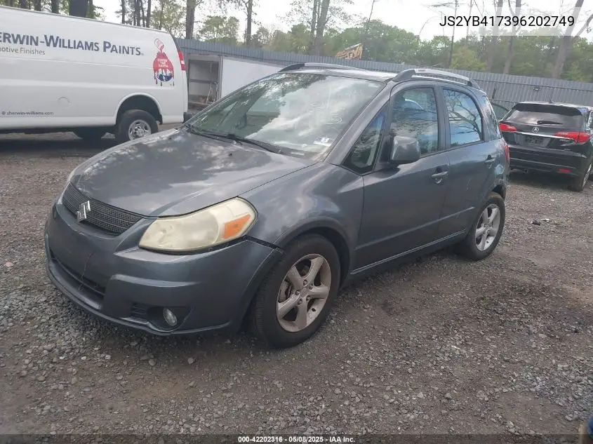 2009 Suzuki Sx4 Touring VIN: JS2YB417396202749 Lot: 42202316