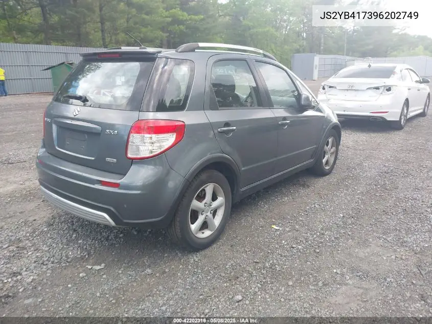 2009 Suzuki Sx4 Touring VIN: JS2YB417396202749 Lot: 42202316