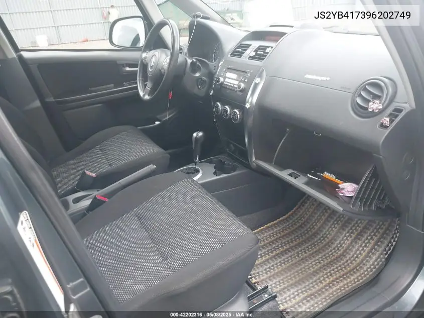 2009 Suzuki Sx4 Touring VIN: JS2YB417396202749 Lot: 42202316