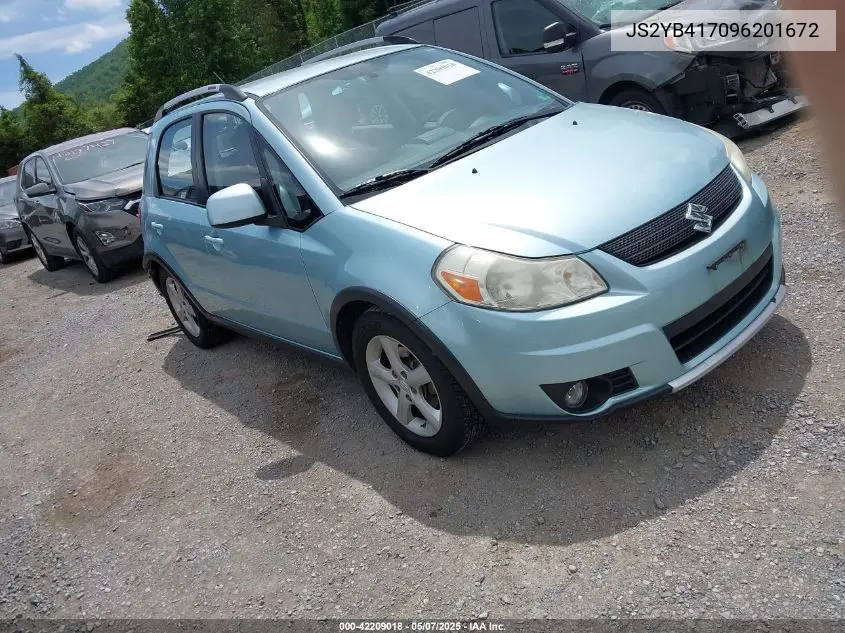 2009 Suzuki Sx4 Touring VIN: JS2YB417096201672 Lot: 42209018