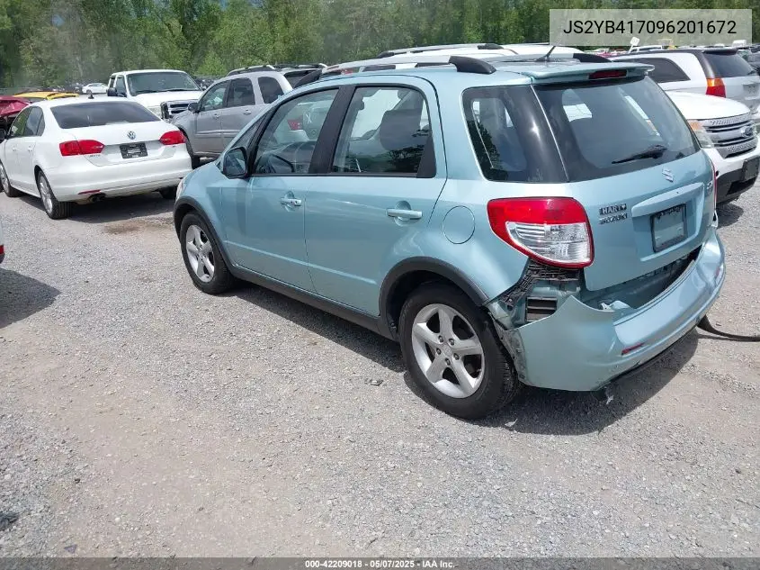 2009 Suzuki Sx4 Touring VIN: JS2YB417096201672 Lot: 42209018