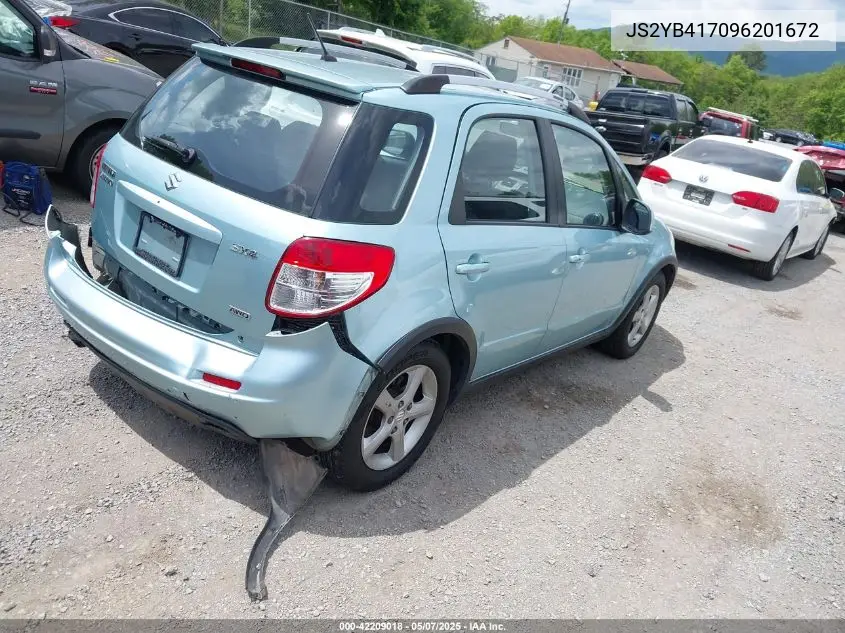 2009 Suzuki Sx4 Touring VIN: JS2YB417096201672 Lot: 42209018