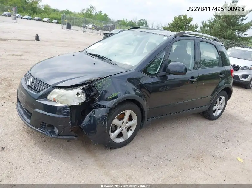 2009 Suzuki Sx4 Touring VIN: JS2YB417495100995 Lot: 42519952