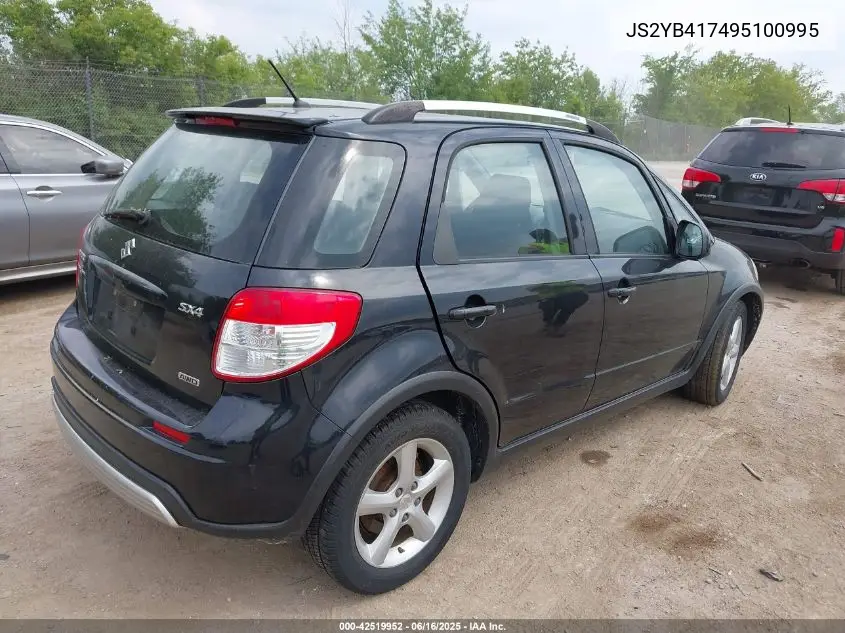 2009 Suzuki Sx4 Touring VIN: JS2YB417495100995 Lot: 42519952