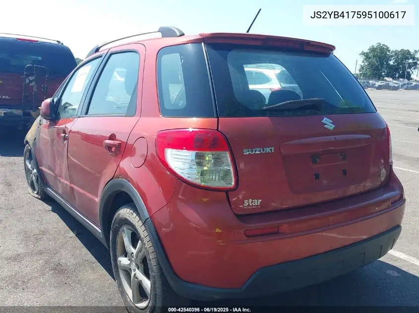 2009 Suzuki Sx4 Touring VIN: JS2YB417595100617 Lot: 42540396
