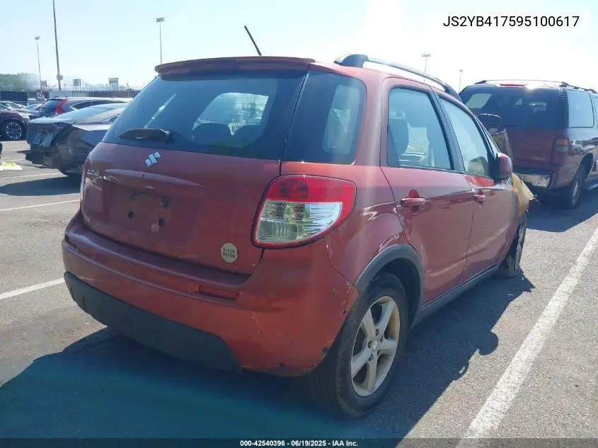 2009 Suzuki Sx4 Touring VIN: JS2YB417595100617 Lot: 42540396