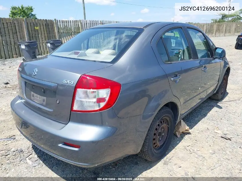 2009 Suzuki Sx4 Le/Le Popular VIN: JS2YC412696200124 Lot: 42610404